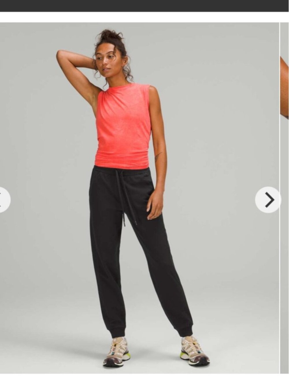 Lululemon Scuba High-Rise French Terry Jogger Woman 6 Black Gym Workout 2022